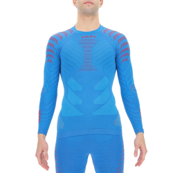 Koszulka termoaktywna UYN Man Resilyon UW Shirt LG SL Round Neck Blue/Red - 2024/25
