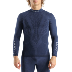 Thermounterwäsche UYN Man Elevatyon Biomorph UW Shirt Long SL Turtle New Neck Indaco - 2025/26