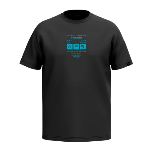 Koszulka HEAD WCR T-Shirt Men Black - 2025/26