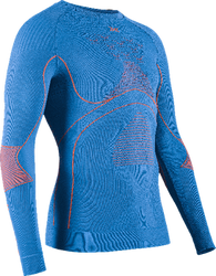 Koszulka termoaktywna X-bionic Energy Accumulator 4.0 Shirt LG SL Men Galactic Blue/Vibrant Orange - 2023/24
