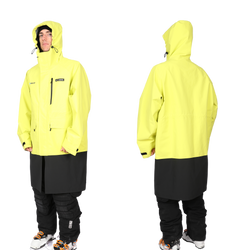 Mantel Level Race Rain Coat Yellow/Black - 2025/26