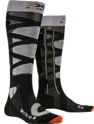 Ski socks X-Socks Ski Control 4.0 Anthracite Melange/Stone Grey Melange - 2024/25
