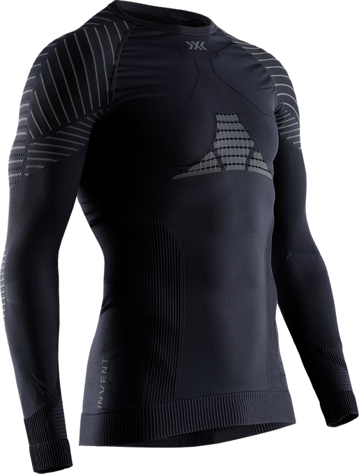 Thermounterwäsche X-bionic Invent 4.0 Shirt LG SL Men Black/Charcoal - 2024/25