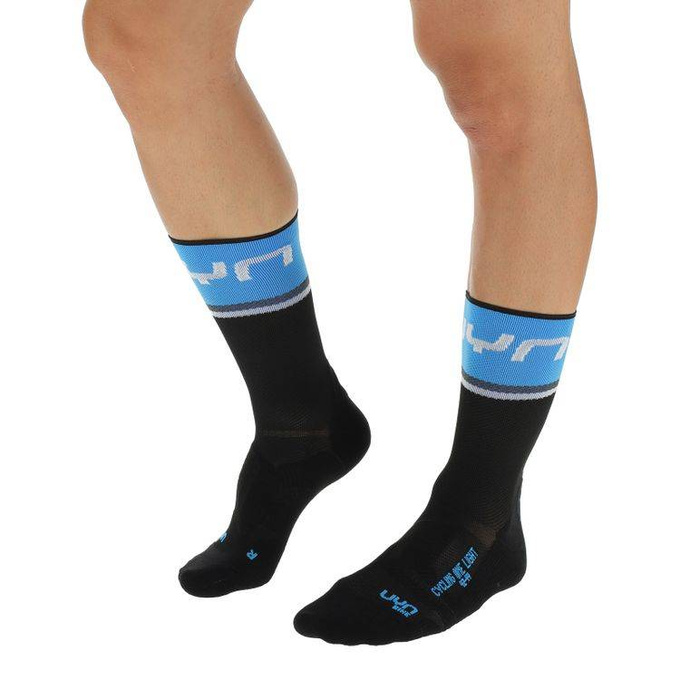 Skarpety rowerowe UYN Man Cycling One Light Black/Cobalt Blue