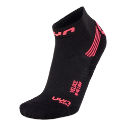 Outdoor Socks UYN Run Veloce Woman Black/Coral Fluo