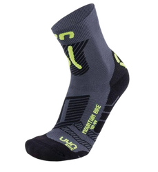 Cycling Socks UYN Man Cycling MTB Anthracite/Yellow Fluo
