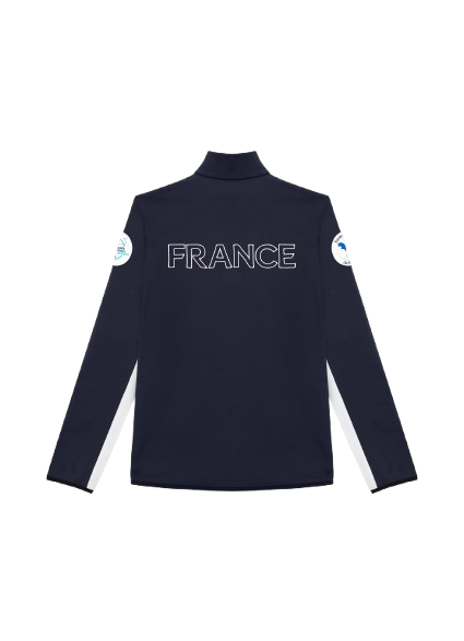 Herren-Polar Colmar Full Zip Stretch Fleece White/Blue - 2025/26