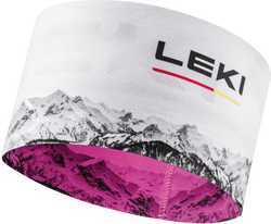 Opaska LEKI XC Headband Neonpink/White