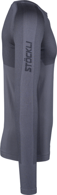 Thermounterwäsche Stoeckli Underwear Seamless Longsleeve Anthracite - 2024/25