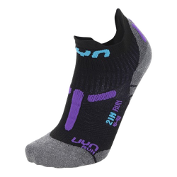 Laufsocken UYN Woman Run 2IN Socks Black/Violet