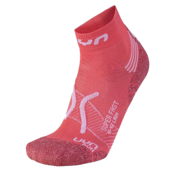 Outdoor Socks UYN Woman Run Super Fast Socks Coral/White
