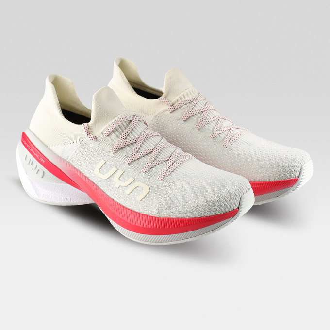 Buty Damskie UYN Lockie Woman Shoes Red Sole Off White