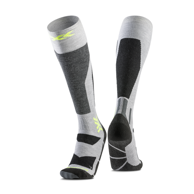 Skarpety X-SOCKS SNOWBOARD DISCOVER OTC RHINO GREY/CANARY - 2025/26