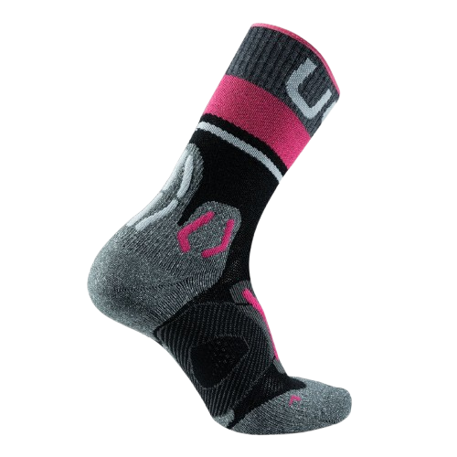 Skarpety trekkingowe UYN Woman Trekking One Merino Socks Black/Pink