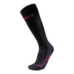 Skisocken UYN Women Ski Touring One Bio Socks Black/Pink Yarrow - 2025/26