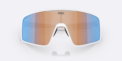 Okulary BLIZ P001 Frame Matte White with N_O_N Coral/Orange Mirror Blue Lenses