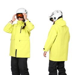 Płaszcz trenerski Level Race Rain Coat Junior Yellow/Black - 2025/26