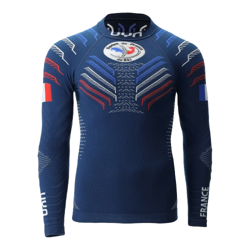 Koszulka termoaktywna UYN Natyon 3.0 Junior France UW Shirt LG SL Turtle Neck - 2025/26