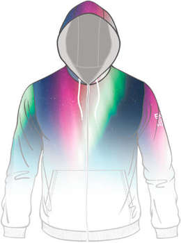 Bluza ENERGIAPURA Sweatshirt Full Zip With Hood Kalmar Life Aurora Multicolor/White Lady - 2022/23