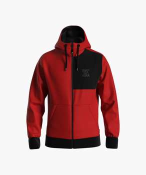 Bluza ENERGIAPURA Sweatshirt Full Zip With Hood Kopaonik Red - 2022/23