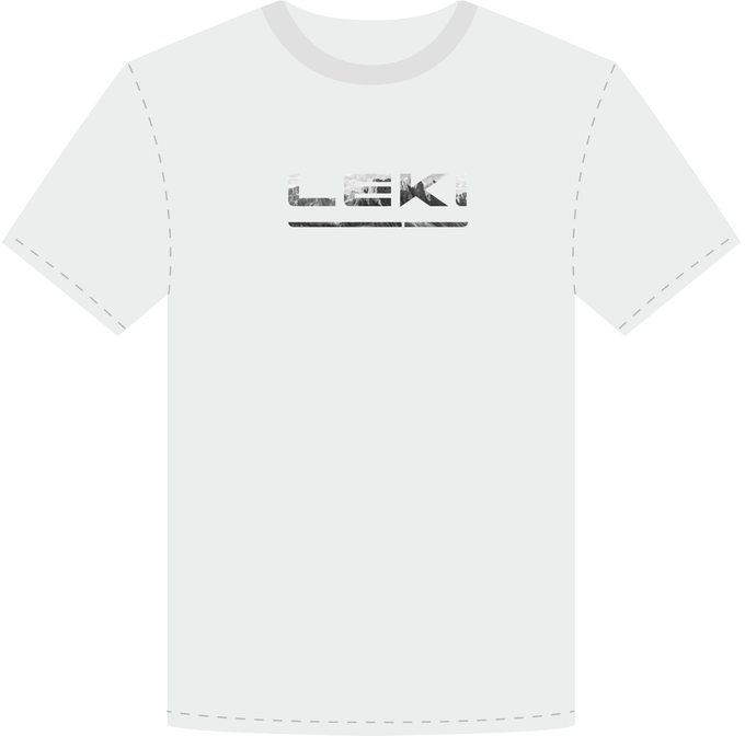 Koszulka LEKI Logo T-Shirt White/Black - 2022