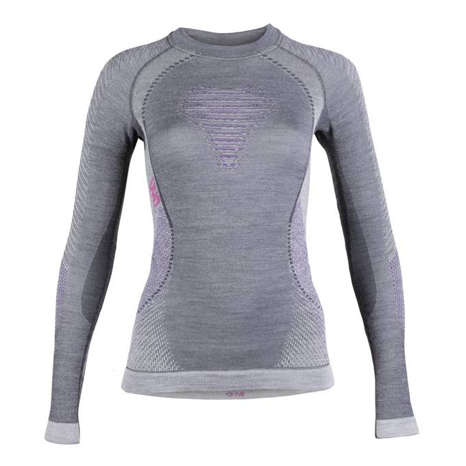 Koszulka termoaktywna UYN Lady Fusyon UW Shirt LG SL Anthracite/Purple/Pink - 2022/23