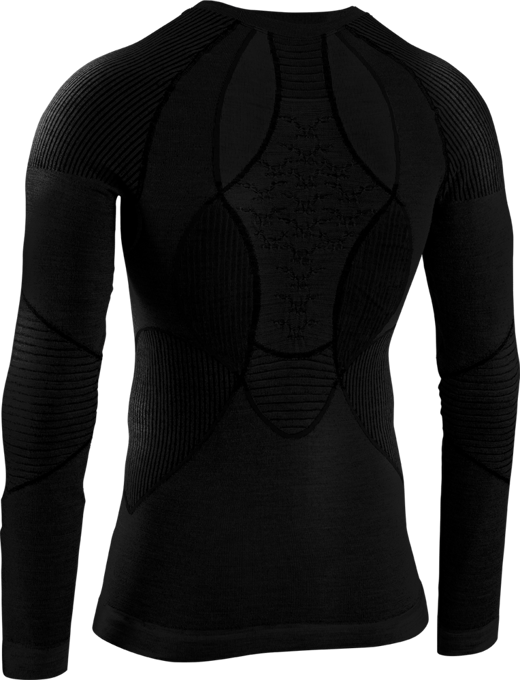 Koszulka termoaktywna X-BIONIC APANI 4.0 MERINO SHIRT ROUND NECK LG SL BLACK MEN - 2021/22