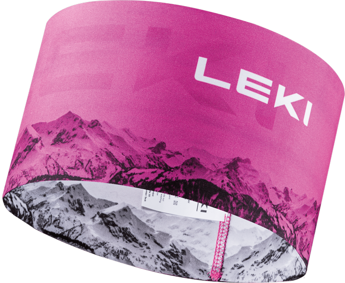 Opaska LEKI XC Headband neonpink-white - 2023