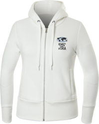 Bluza ENERGIAPURA Sweatshirt Full Zip With Hood Phoenix Lady White - 2021/22