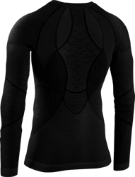 Koszulka termoaktywna X-BIONIC APANI 4.0 MERINO SHIRT ROUND NECK LG SL BLACK MEN - 2021/22