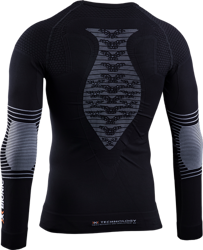 Koszulka termoaktywna X-BIONIC Energizer Evo Shirt Round Neck LG SL Men Opal Black/Arctic White - 2022/23